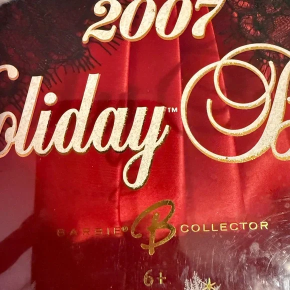 2007 Holiday Barbie Collector Doll Mattel K7958 NRFB Blonde Hair Blue Eyes - Picture 3 of 16